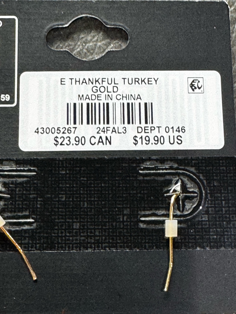 NWT Torrid Thanksgiving Turkey earring - Picture 4 of 5